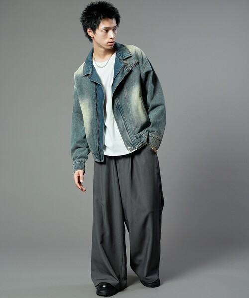 PUBLUX(パブリュクス)の「PUBLUX/パブリュクス ヴィンテージライクデニムジャケット(限定展開)(デニムジャケット・メンズ・ブルー/ブラック・SMALL/MEDIUM/LARGE)」の15枚目の写真