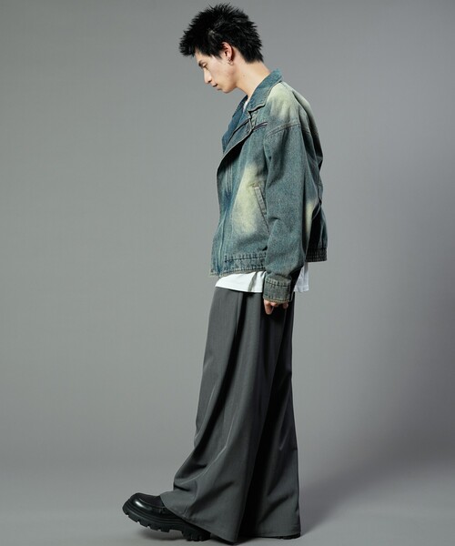 PUBLUX(パブリュクス)の「PUBLUX/パブリュクス ヴィンテージライクデニムジャケット(限定展開)(デニムジャケット・メンズ・ブルー/ブラック・SMALL/MEDIUM/LARGE)」の19枚目の写真