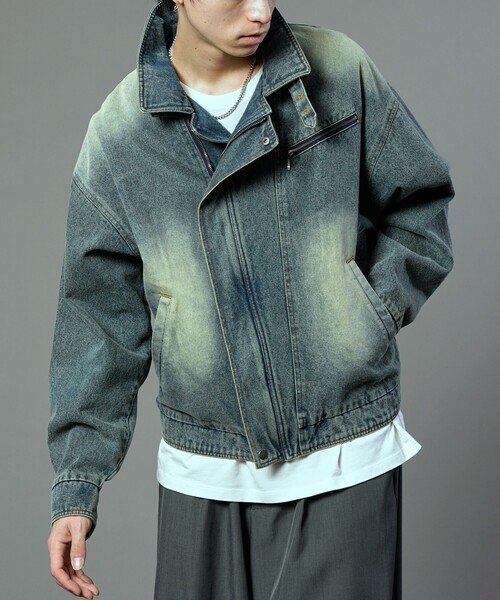 PUBLUX(パブリュクス)の「PUBLUX/パブリュクス ヴィンテージライクデニムジャケット(限定展開)(デニムジャケット・メンズ・ブルー/ブラック・SMALL/MEDIUM/LARGE)」の20枚目の写真