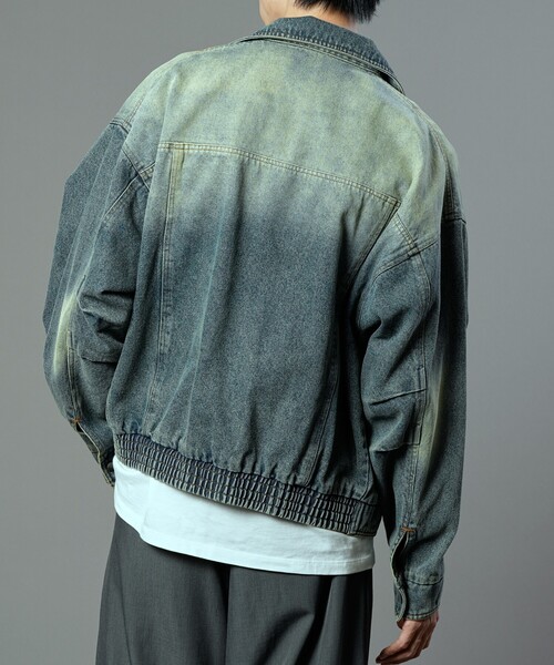 PUBLUX(パブリュクス)の「PUBLUX/パブリュクス ヴィンテージライクデニムジャケット(限定展開)(デニムジャケット・メンズ・ブルー/ブラック・SMALL/MEDIUM/LARGE)」の22枚目の写真