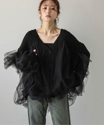 Lajour | [日本製]チュールカーディガン(カーディガン/ボレロ)