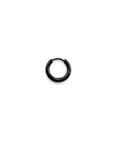 Import & Select(インポートアンドセレクト)の「KISHOKACHI 希少価値 シンプルクリッカーステンレスピアス 内径15mm(ピアス(片耳用)・メンズ・ブラック/シルバー/ゴールド・FREE)」の6枚目の写真