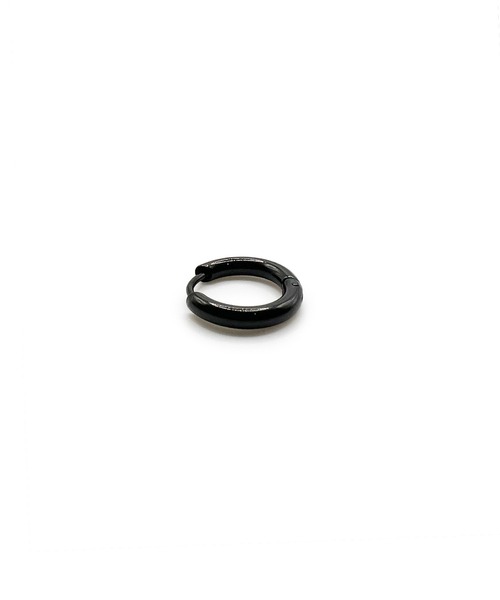 Import & Select(インポートアンドセレクト)の「KISHOKACHI 希少価値 シンプルクリッカーステンレスピアス 内径15mm(ピアス(片耳用)・メンズ・ブラック/シルバー/ゴールド・FREE)」の9枚目の写真