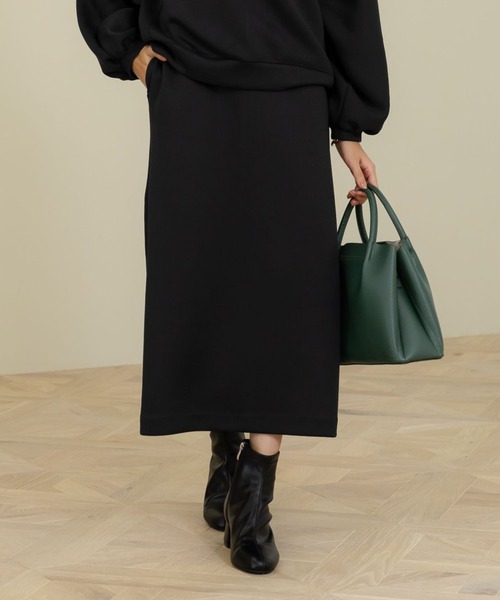 Elura(エルーラ)の「大人リュクスナロースカート/133668(スカート・レディース・ブラック/ベージュ/ダークブラウン・LARGE/MEDIUM)」の1枚目の写真
