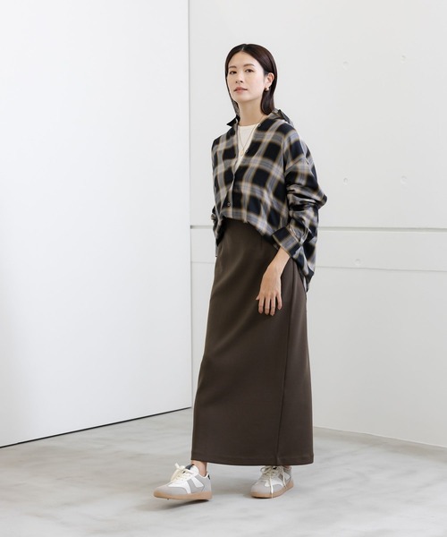 Elura(エルーラ)の「大人リュクスナロースカート/133668(スカート・レディース・ブラック/ベージュ/ダークブラウン・LARGE/MEDIUM)」の9枚目の写真