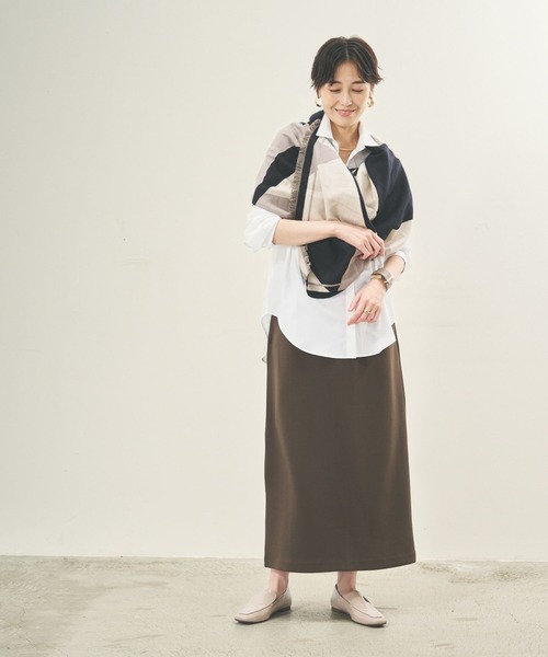 Elura(エルーラ)の「大人リュクスナロースカート/133668(スカート・レディース・ブラック/ベージュ/ダークブラウン・LARGE/MEDIUM)」の11枚目の写真