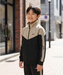 repipi armario（レピピ アルマリオ）の「【repipi armario/レピピアルマリオ】キッズ切替ジャージトップス　ダンス　通学　　おしゃれジャージ（ジャージ）」