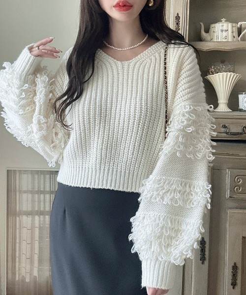 セール】ループニットプルオーバー（ニット/セーター）｜Meiru