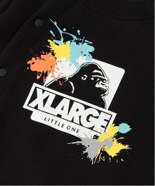 XLARGE KIDS（エクストララージキッズ）の「ペイントOGゴリラ2WAYオール（ロンパース・キッズ・グリーン/ブラック/トップグレー・50-70cm）」の9枚目の写真