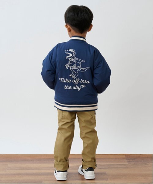 kladskap（クレードスコープ）の「恐竜ロング丈ストレートパンツ（チノパンツ・キッズ・ベージュ/ネイビー・90cm/100cm/110cm/120cm/130cm）」の8枚目の写真