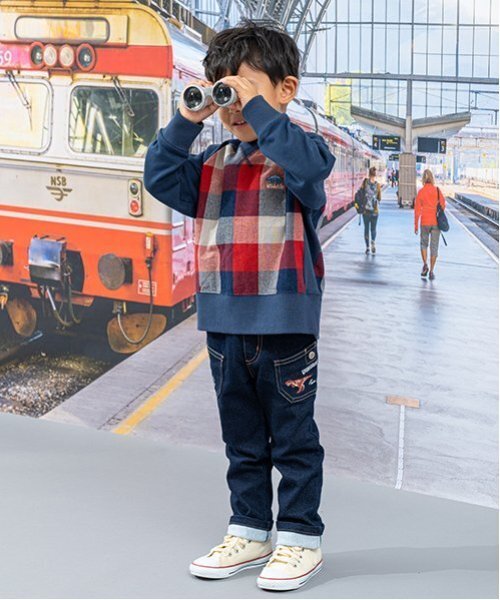 kladskap（クレードスコープ）の「恐竜ロング丈ストレートパンツ（チノパンツ・キッズ・ベージュ/ネイビー・90cm/100cm/110cm/120cm/130cm）」の12枚目の写真