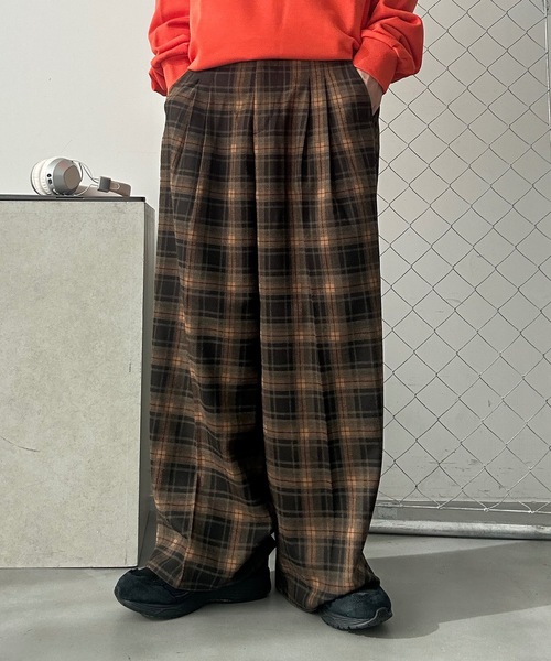 UNDERSTATEMENTs(アンダーステイトメント)の「【ユニセックス】アソートイージーワイドスラックス/セットアップ着用可(スラックス・メンズ・ネイビー/ブラック系その他/モカ/ブラック/ブラウン系その他/ブルー系その他/ブルー/グレー系その他/アイボリー/チャコールグレー/ブラウン系その他2/ネイビー系/ブラウン系その他3/グリーン系その他/グレー系その他2/ブラック系3/カーキブラウン/レッド系その他/ブラック系その他2/ブラウン系その他4/ブラウン系その他5・LARGE/MEDIUM/SMALL/X-SMALL/X-LARGE)」の9枚目の写真