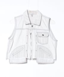 【FILL THE BILL】フィルザビル CROPPED DENIM VEST