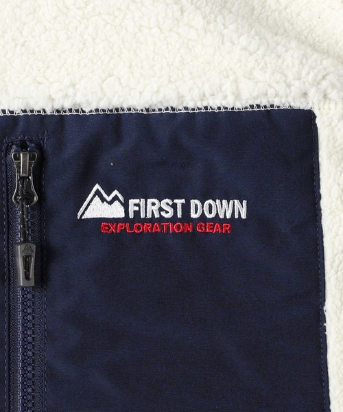 FIRST DOWN（ファーストダウン）の「【FIRST DOWN】ＦＤ防風ボアベスト（その他アウター・メンズ・オフホワイト/ブラック・M/L/XL）」の7枚目の写真