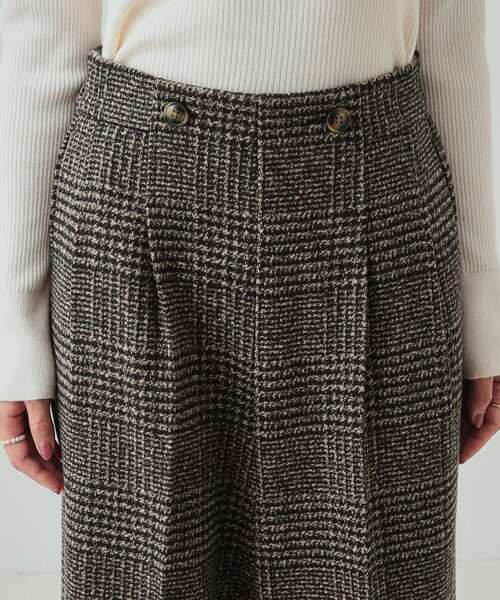 DRESKIP(ドレスキップ)の「◆センタープレスできれい見え あったか 柄アソート タックワイドパンツ【SHOO WARM】(その他パンツ・レディース・ダークブラウン系1/ライトグレー系4/ブラック系4・04/03/02/01)」の12枚目の写真