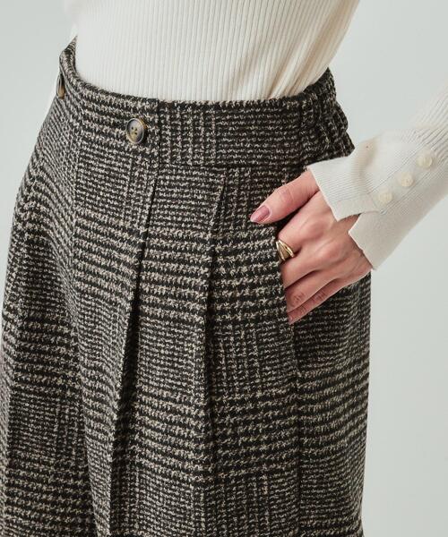 DRESKIP(ドレスキップ)の「◆センタープレスできれい見え あったか 柄アソート タックワイドパンツ【SHOO WARM】(その他パンツ・レディース・ダークブラウン系1/ライトグレー系4/ブラック系4・04/03/02/01)」の10枚目の写真