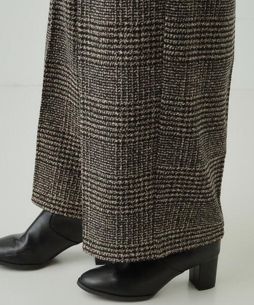 DRESKIP(ドレスキップ)の「◆センタープレスできれい見え あったか 柄アソート タックワイドパンツ【SHOO WARM】(その他パンツ・レディース・ダークブラウン系1/ライトグレー系4/ブラック系4・04/03/02/01)」の9枚目の写真