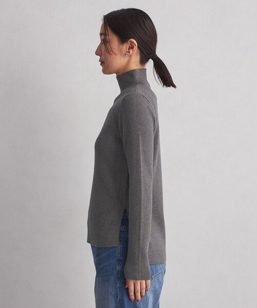 green label relaxing(グリーンレーベルリラクシング)の「【WEB限定】<at ease>リブ ニット プルオーバー -ウォッシャブル-(ニット/セーター・レディース・オフホワイト/ブラック/グレー・FREE)」の15枚目の写真