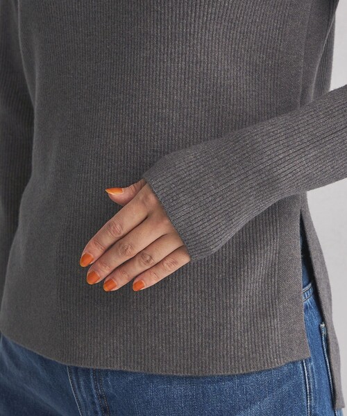 green label relaxing(グリーンレーベルリラクシング)の「【WEB限定】<at ease>リブ ニット プルオーバー -ウォッシャブル-(ニット/セーター・レディース・オフホワイト/ブラック/グレー・FREE)」の18枚目の写真