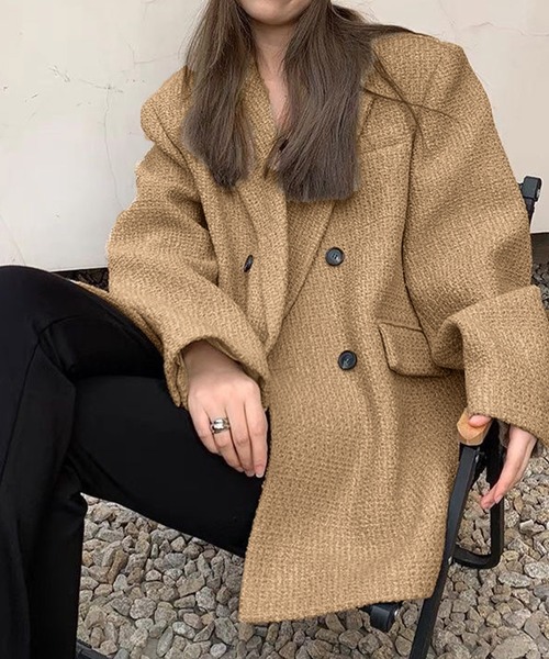 コリアンテイストオーバーサイズジャケット（テーラードジャケット）｜IRADOWL（アイラドール）