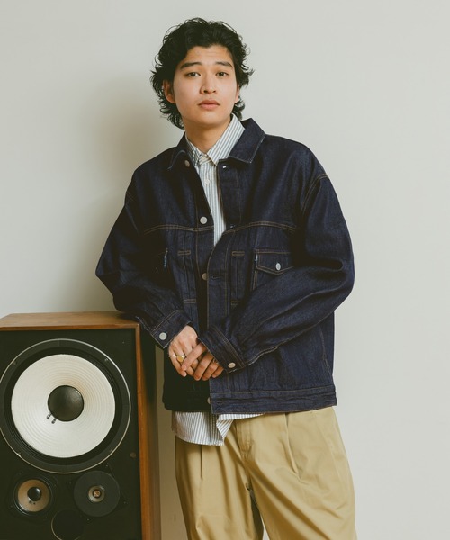 RAGEBLUE（レイジブルー）の「【セットアップ対応】選べるシルエット！アソートデニムジャケット（デニムジャケット・メンズ・ブルー/グレー/ネイビー/ホワイト/インディゴブルー/ブルー系その他・FREE/MEDIUM）」の4枚目の写真