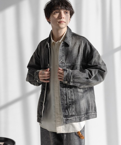 RAGEBLUE（レイジブルー）の「【セットアップ対応】選べるシルエット！アソートデニムジャケット（デニムジャケット・メンズ・ブルー/グレー/ネイビー/ホワイト/インディゴブルー/ブルー系その他・FREE/MEDIUM）」の19枚目の写真