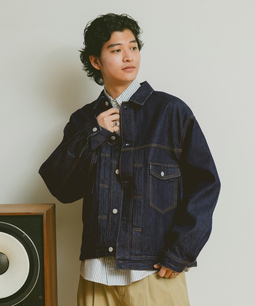 RAGEBLUE（レイジブルー）の「【セットアップ対応】選べるシルエット！アソートデニムジャケット（デニムジャケット・メンズ・ブルー/グレー/ネイビー/ホワイト/インディゴブルー/ブルー系その他・FREE/MEDIUM）」の12枚目の写真