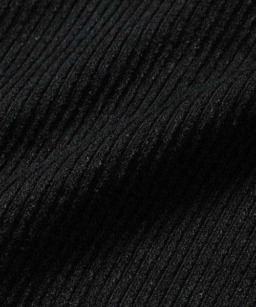 NANO universe(ナノユニバース)の「ホックヘンリーネックベルスリーブリブトップス(Tシャツ/カットソー・レディース・ライトベージュ/キャメル/ブラック・FREE)」の14枚目の写真