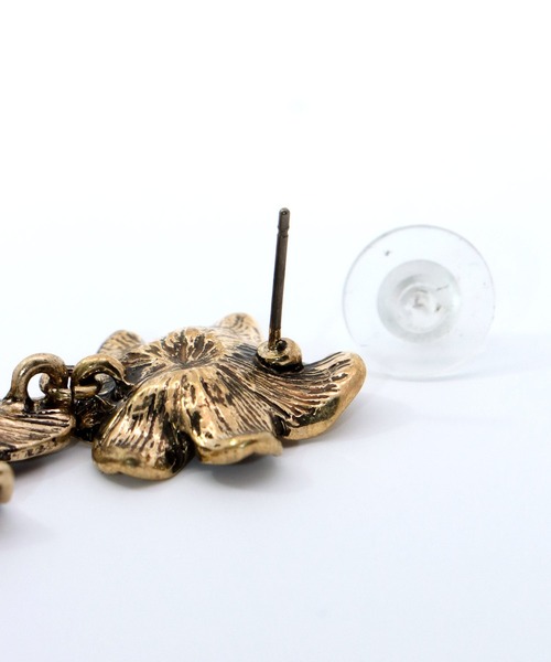 Cepica（セピカ）の「【LIMITED NUMBER / リミテッドナンバー】ダブルフラワーピアス（ピアス（両耳用）・レディース・ゴールド/シルバー・FREE）」の10枚目の写真