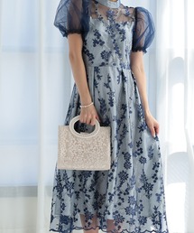 haremode | ハンドパール刺繍 パーティ オケージョン バッグ(クラッチバッグ)