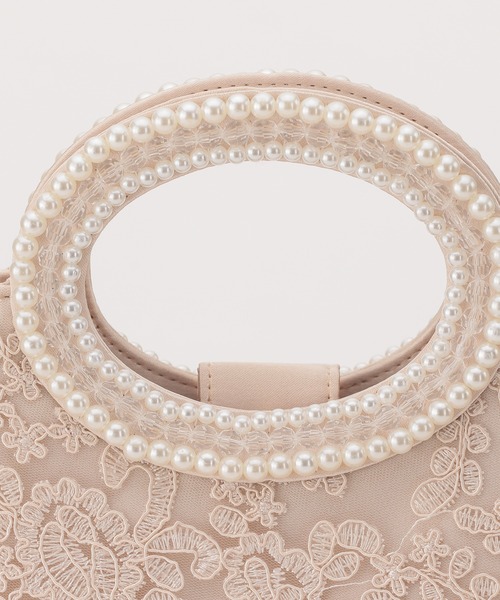 haremode（ハレモード）の「ハンドパール刺繍 パーティ オケージョン バッグ（クラッチバッグ・レディース・シルバー/ブラック/ベージュ・FREE）」の11枚目の写真