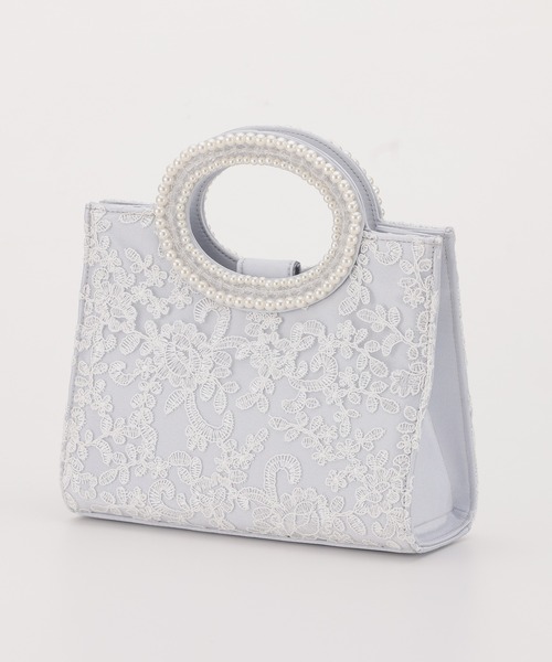 haremode（ハレモード）の「ハンドパール刺繍 パーティ オケージョン バッグ（クラッチバッグ・レディース・シルバー/ブラック/ベージュ・FREE）」の14枚目の写真