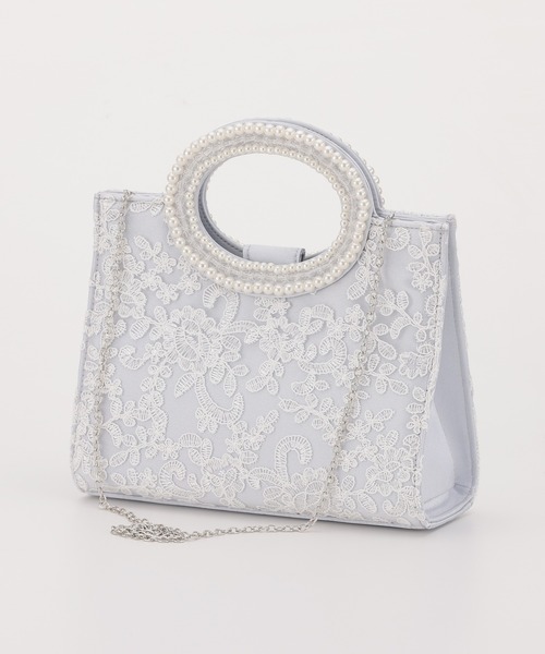 haremode（ハレモード）の「ハンドパール刺繍 パーティ オケージョン バッグ（クラッチバッグ・レディース・シルバー/ブラック/ベージュ・FREE）」の16枚目の写真