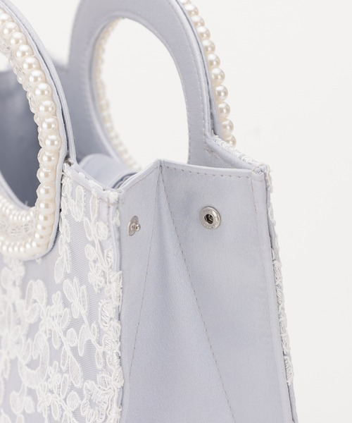 haremode（ハレモード）の「ハンドパール刺繍 パーティ オケージョン バッグ（クラッチバッグ・レディース・シルバー/ブラック/ベージュ・FREE）」の19枚目の写真