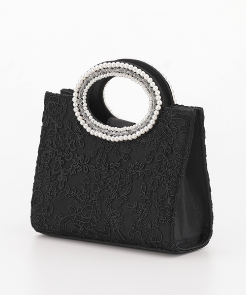 haremode（ハレモード）の「ハンドパール刺繍 パーティ オケージョン バッグ（クラッチバッグ・レディース・シルバー/ブラック/ベージュ・FREE）」の21枚目の写真