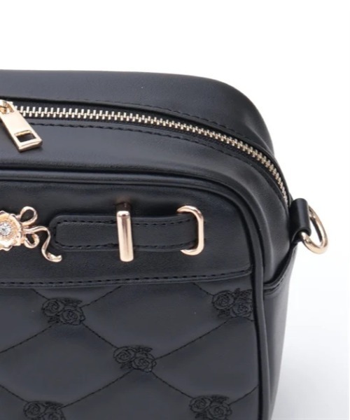 axes femme（アクシーズファム）の「花モチーフキルトショルダー（ショルダーバッグ・レディース・キナリ/ピンク/ブラック・FREE）」の5枚目の写真