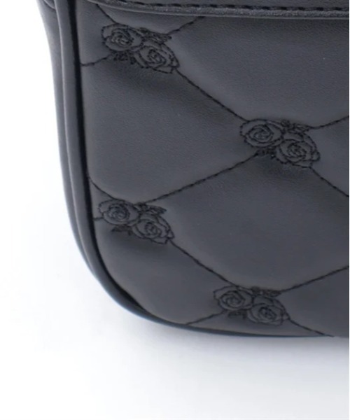 axes femme（アクシーズファム）の「花モチーフキルトショルダー（ショルダーバッグ・レディース・キナリ/ピンク/ブラック・FREE）」の7枚目の写真