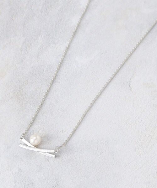 grove（グローブ）の「クロスメタルパール調ショートネックレス【入卒対応可】（ネックレス・レディース・ゴールド/シルバー・00）」の3枚目の写真