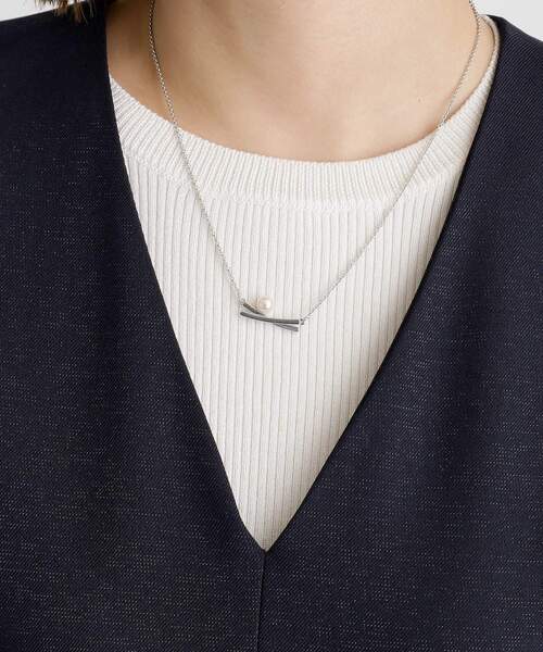 grove（グローブ）の「クロスメタルパール調ショートネックレス【入卒対応可】（ネックレス・レディース・ゴールド/シルバー・00）」の6枚目の写真