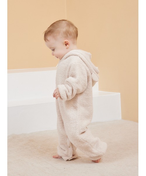 限定カラーあり】【BABY】パウダーベアロンパース（ロンパース