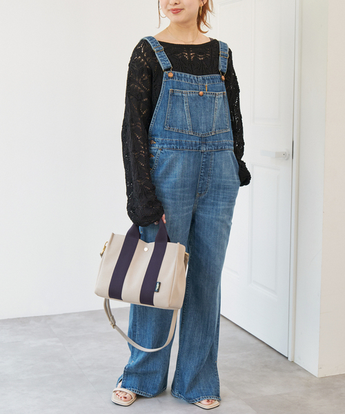 Spick & Span(スピックアンドスパン)の「VIOLAd’ORO / ヴィオラドーロ GINO 別注(トートバッグ・レディース・ネイビー/グリーン・FREE)」の22枚目の写真