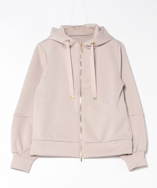 INTERPLANET（インタープラネット）の「ダンボールＺＩＰパーカー（パーカー・レディース・ネイビー/ブラック/グレイッシュベージュ/グレー/ダークグレー/アイボリー・FREE）」の9枚目の写真