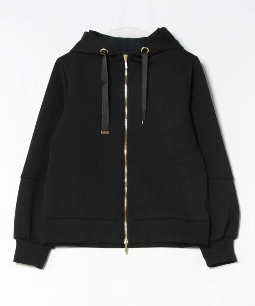 INTERPLANET（インタープラネット）の「ダンボールＺＩＰパーカー（パーカー・レディース・ネイビー/ブラック/グレイッシュベージュ/グレー/ダークグレー/アイボリー・FREE）」の8枚目の写真