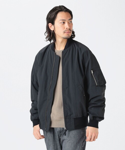 B:MING by BEAMS（ビーミングバイビームス）の「撥水 CORDURA(R) MA-1（MA-1・メンズ・ブラック/オリーブ・S/M/L/XL）」の13枚目の写真