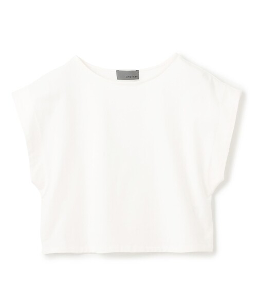 uncrave（アンクレイヴ）の「プレーンストレッチ ショートトップス（Tシャツ/カットソー・レディース・ホワイト系/ブラック系/ベージュ系・F）」の20枚目の写真
