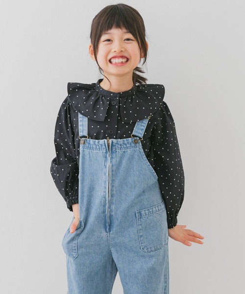 URBAN RESEARCH DOORS（アーバンリサーチドアーズ）の「『親子リンク』ジップオーバーオール(KIDS)（ワンピース・キッズ・ライトインディゴブルー/ワンウォッシュ・135/120/105）」の3枚目の写真