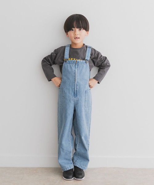 URBAN RESEARCH DOORS（アーバンリサーチドアーズ）の「『親子リンク』ジップオーバーオール(KIDS)（ワンピース・キッズ・ライトインディゴブルー/ワンウォッシュ・135/120/105）」の8枚目の写真