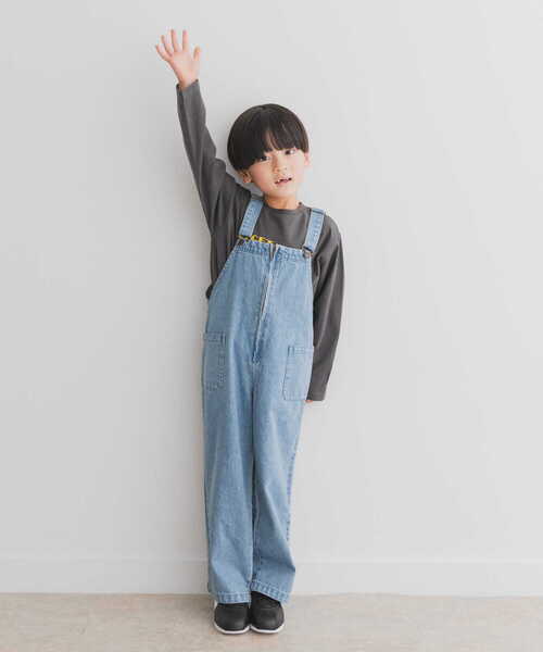 URBAN RESEARCH DOORS（アーバンリサーチドアーズ）の「『親子リンク』ジップオーバーオール(KIDS)（ワンピース・キッズ・ライトインディゴブルー/ワンウォッシュ・135/120/105）」の12枚目の写真