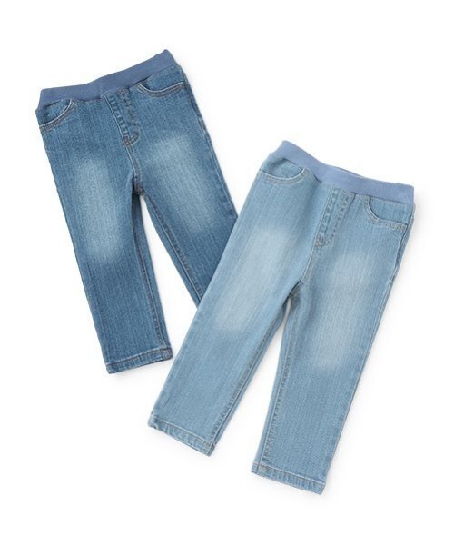 petit main（プティマイン）の「【オーガニック】デニムストレートパンツ(キッズサイズ)（デニムパンツ・キッズ・サックスブルー/ブルー・90cm/80ｃｍ/130cm/120cm/100cm/110cm）」の20枚目の写真