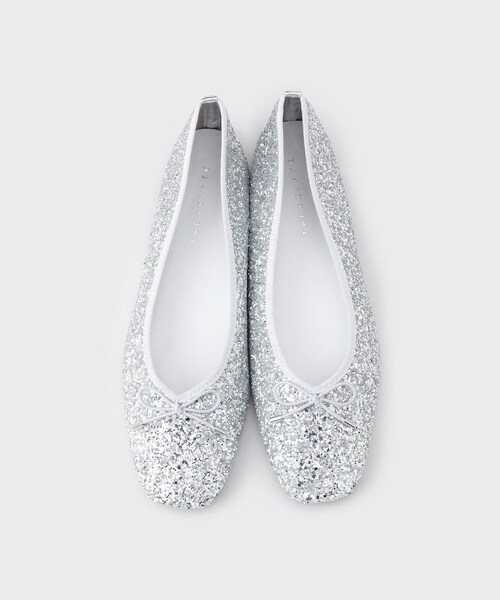 THE SHOP TK (ザ ショップ ティーケー )の「グリッターラメバレエスクエアトゥー(パンプス・レディース・ブラック/シルバー・35/45/30)」の6枚目の写真